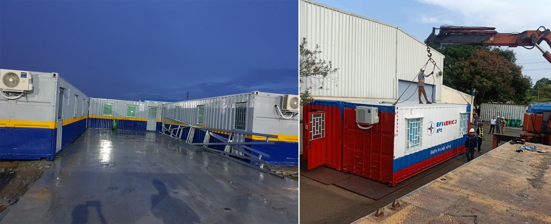 cung cấp container cho các dự án nhà thầu xây dựng