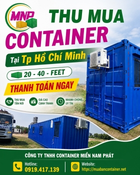 Thu Mua Container Tại Tp Hồ Chí Minh, 20 - 40 - feet, Thanh Toán Ngay