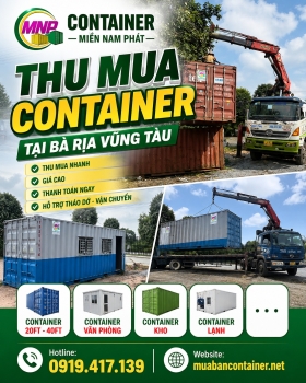 Thu Mua Container Tại Bà Rịa Vũng Tàu Giá Cao, Tận Nơi, Thanh Toán Ngay