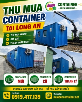 Thu Mua Container Tại Long An Tận Nơi - Đơn Vị Thu Mua Uy Tín 24/7