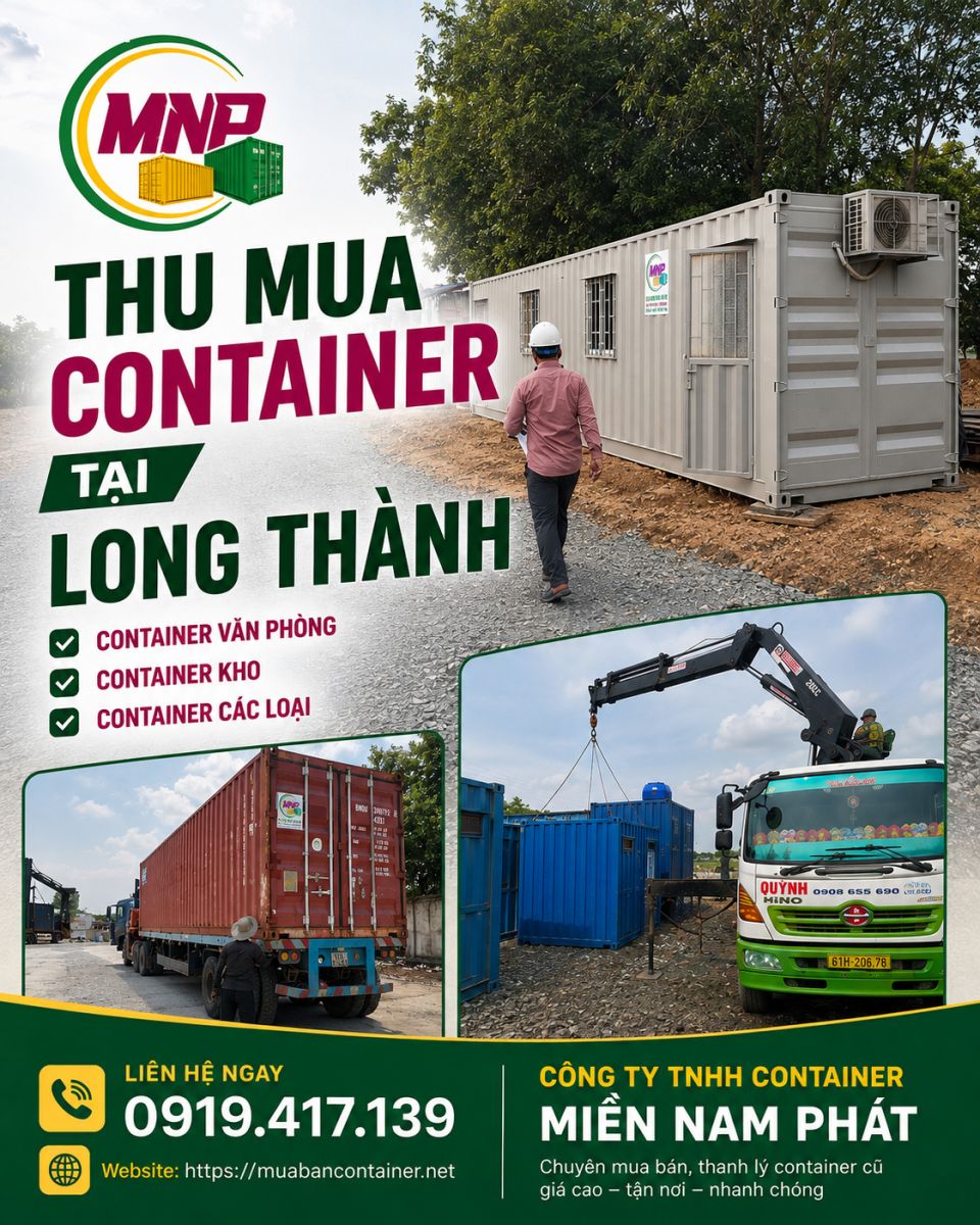 thu mua container tại long thành