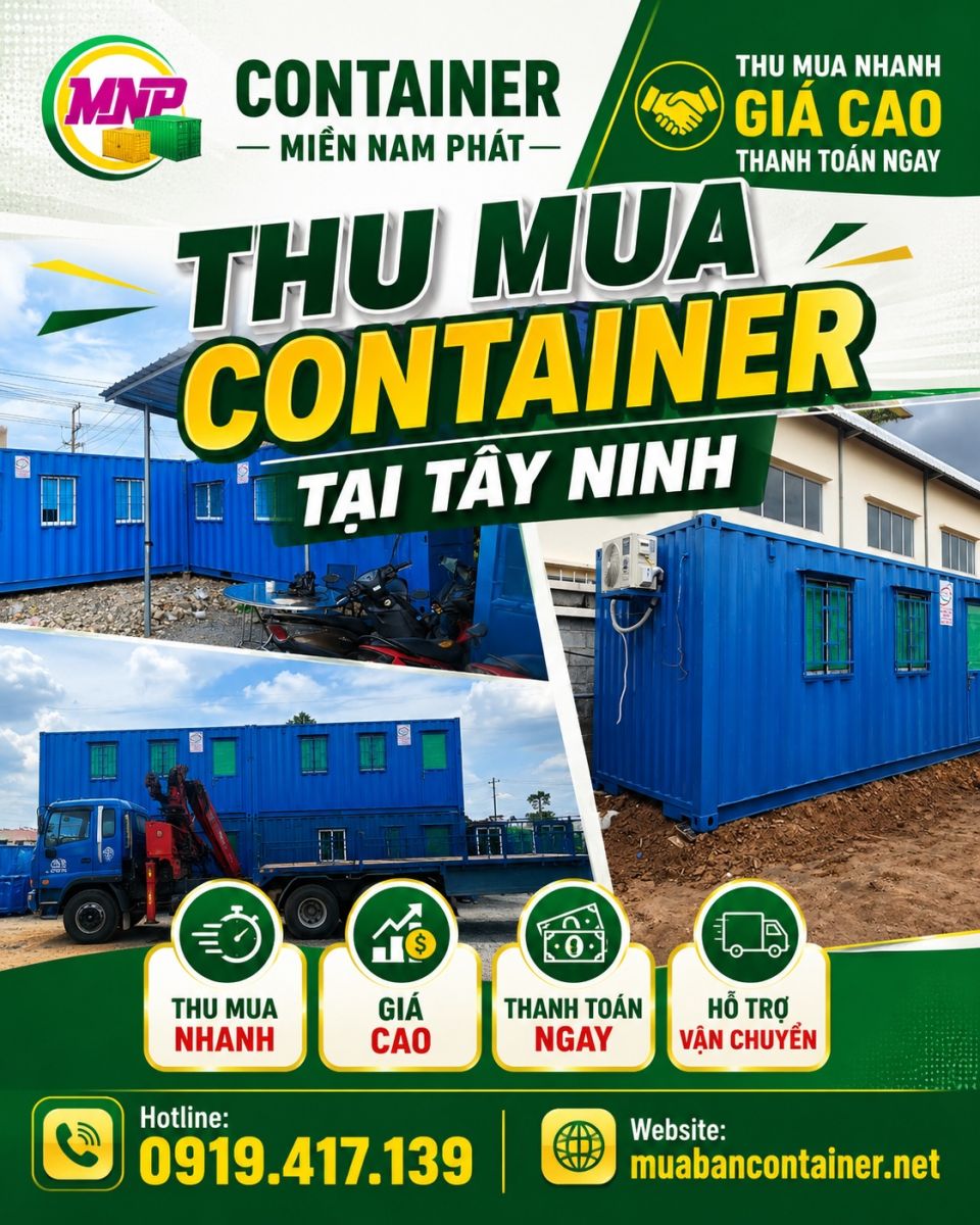 Thu Mua Container Tại Tây Ninh