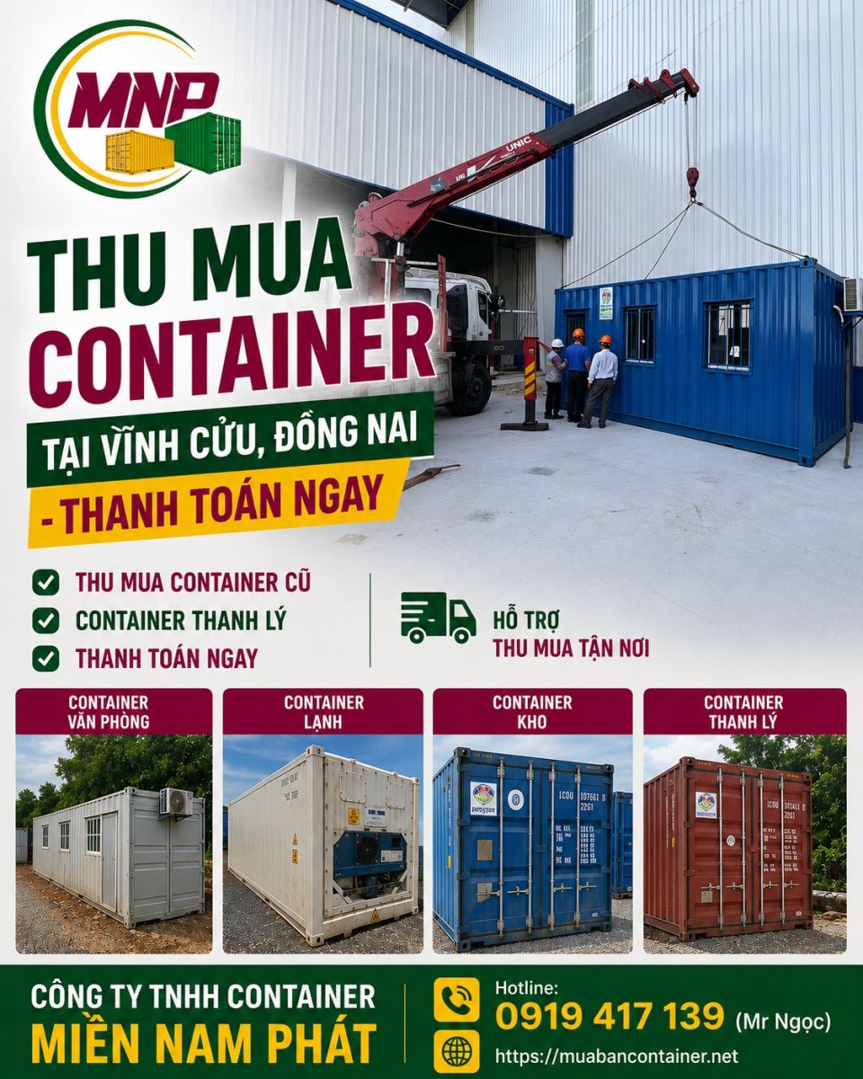 Thu Mua Container Tại Vĩnh Cửu