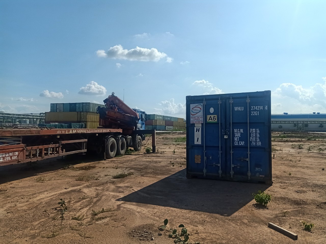 cho thuê container tại Bến Cát
